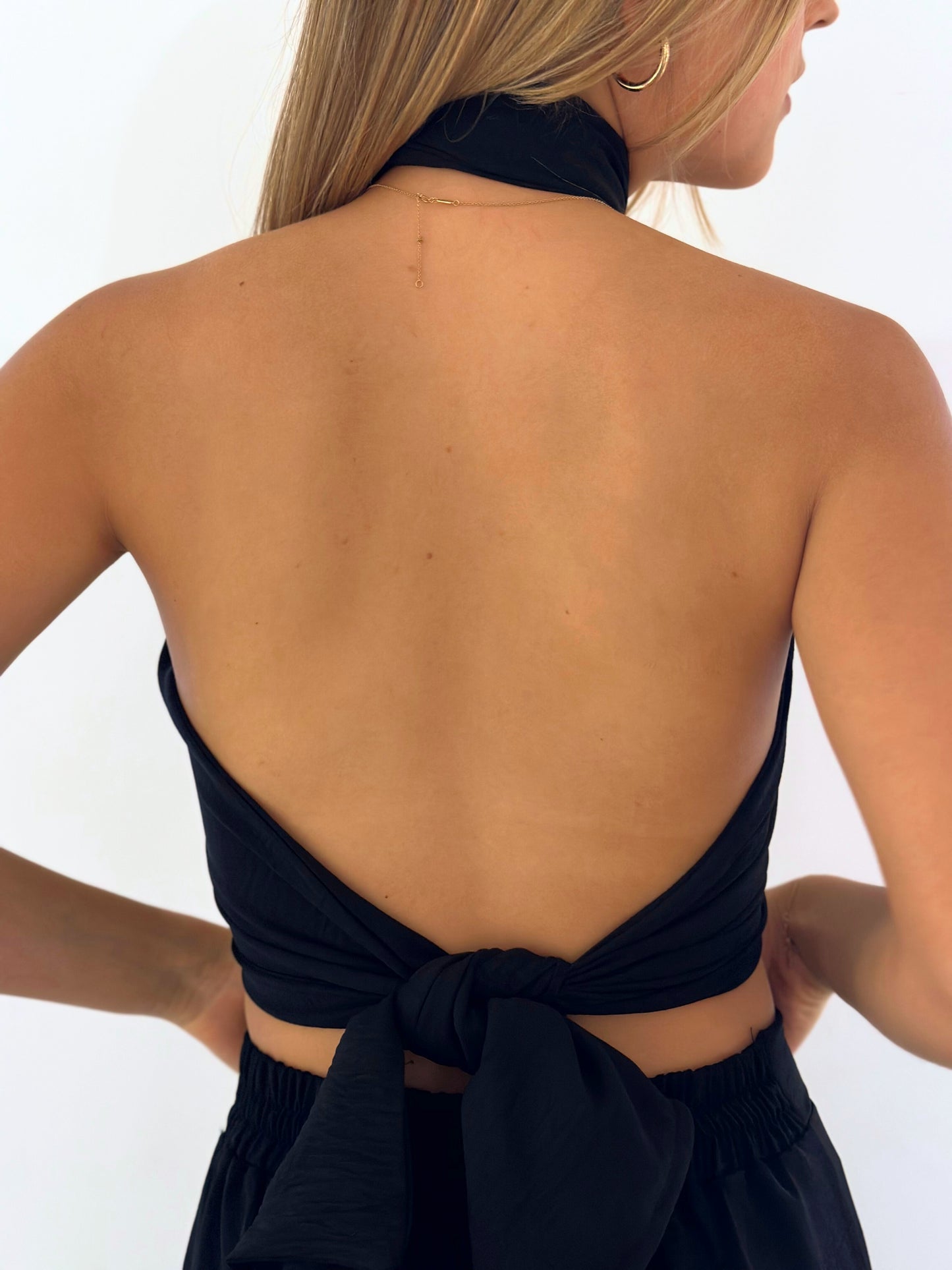 Top envolvente Tábata - negro