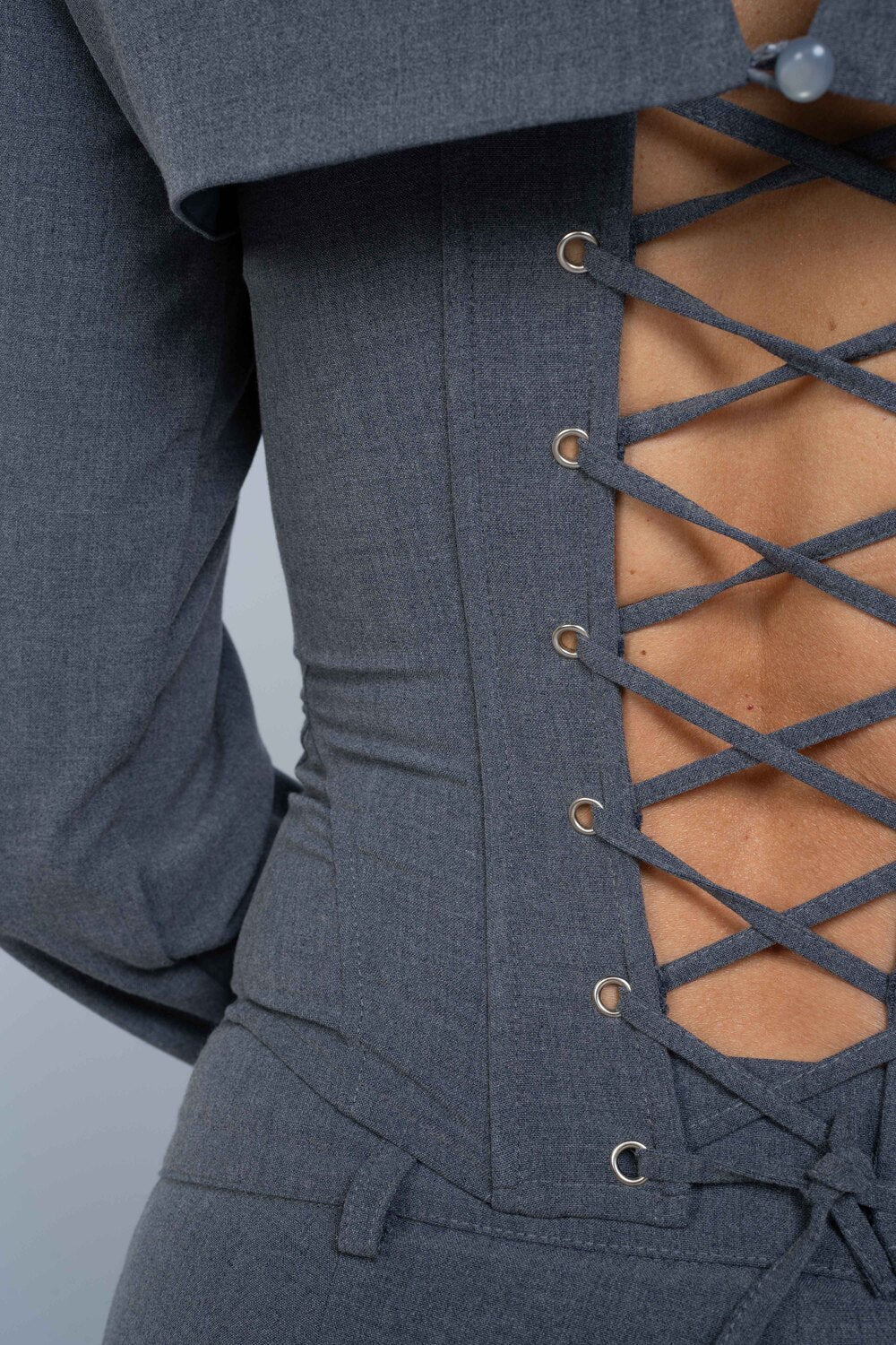 Corset y bolero Afra - Gris