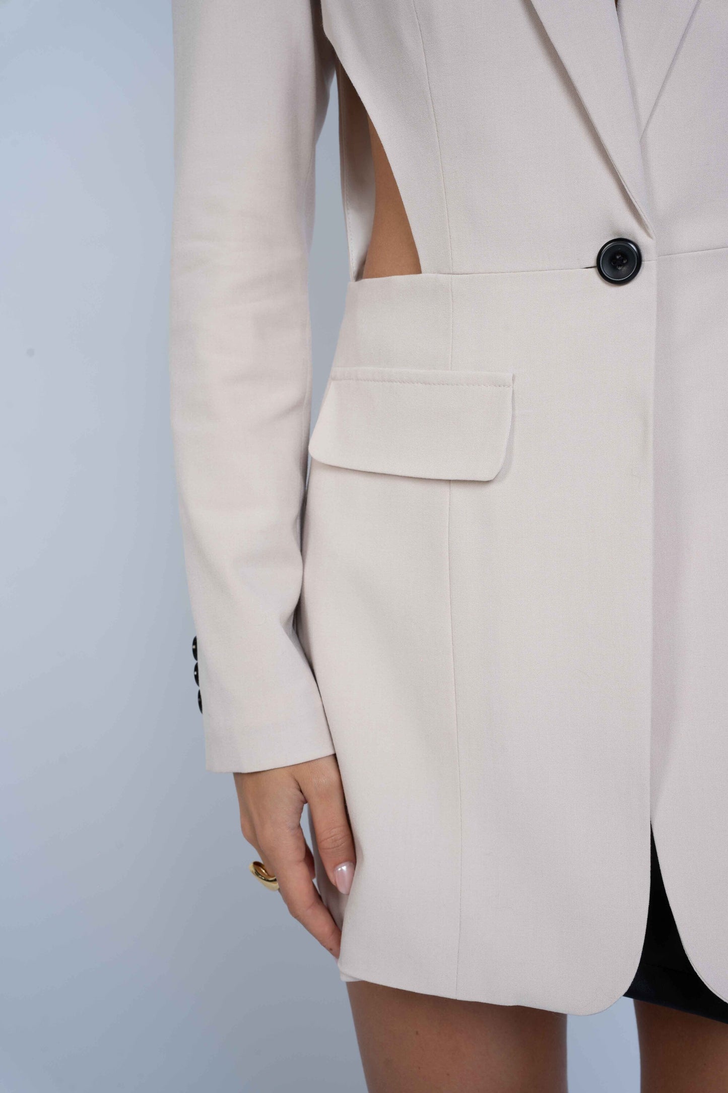 Blazer cut out Cayetana - Nude