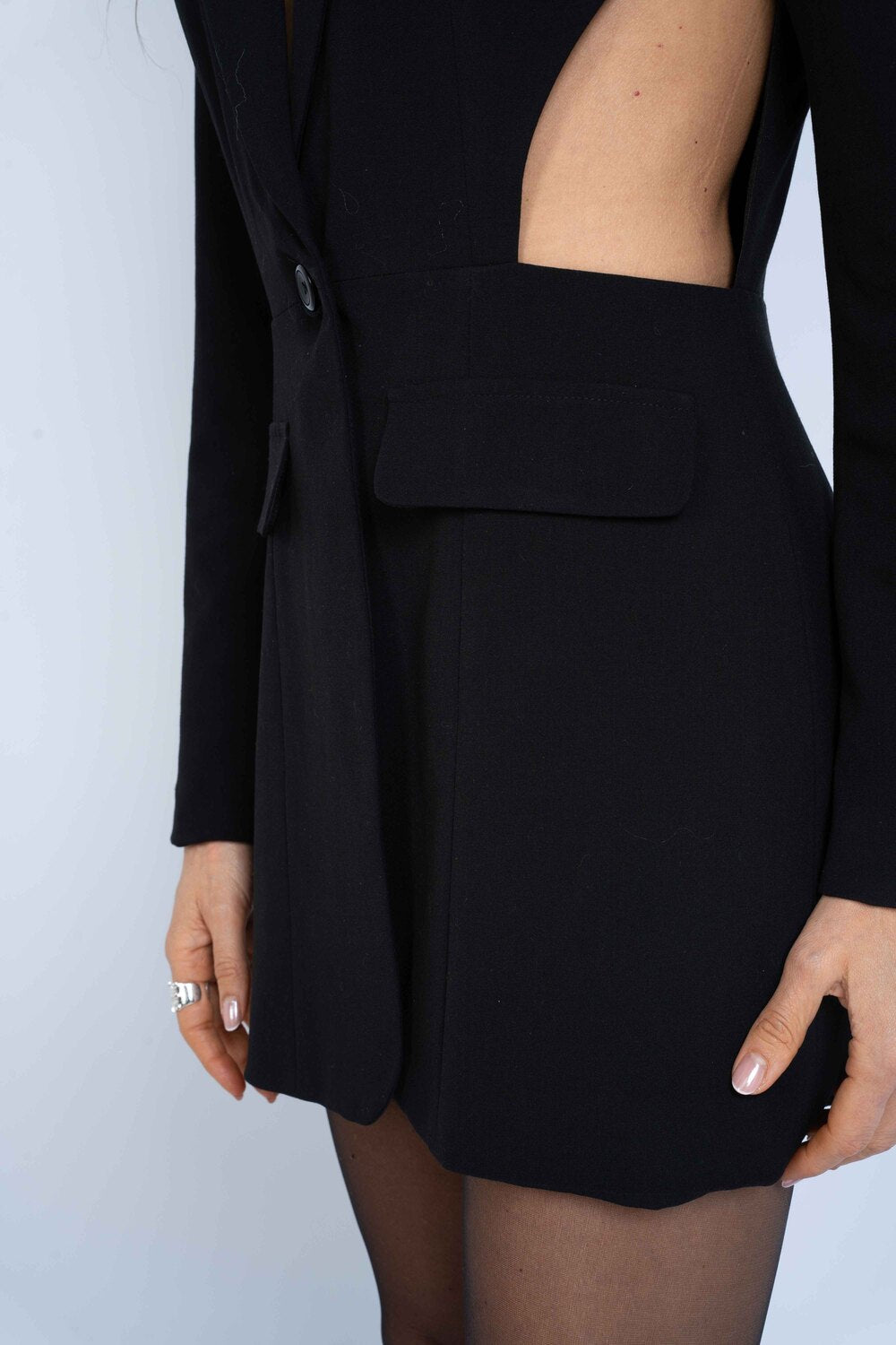 Blazer cut out Cayetana - Negro