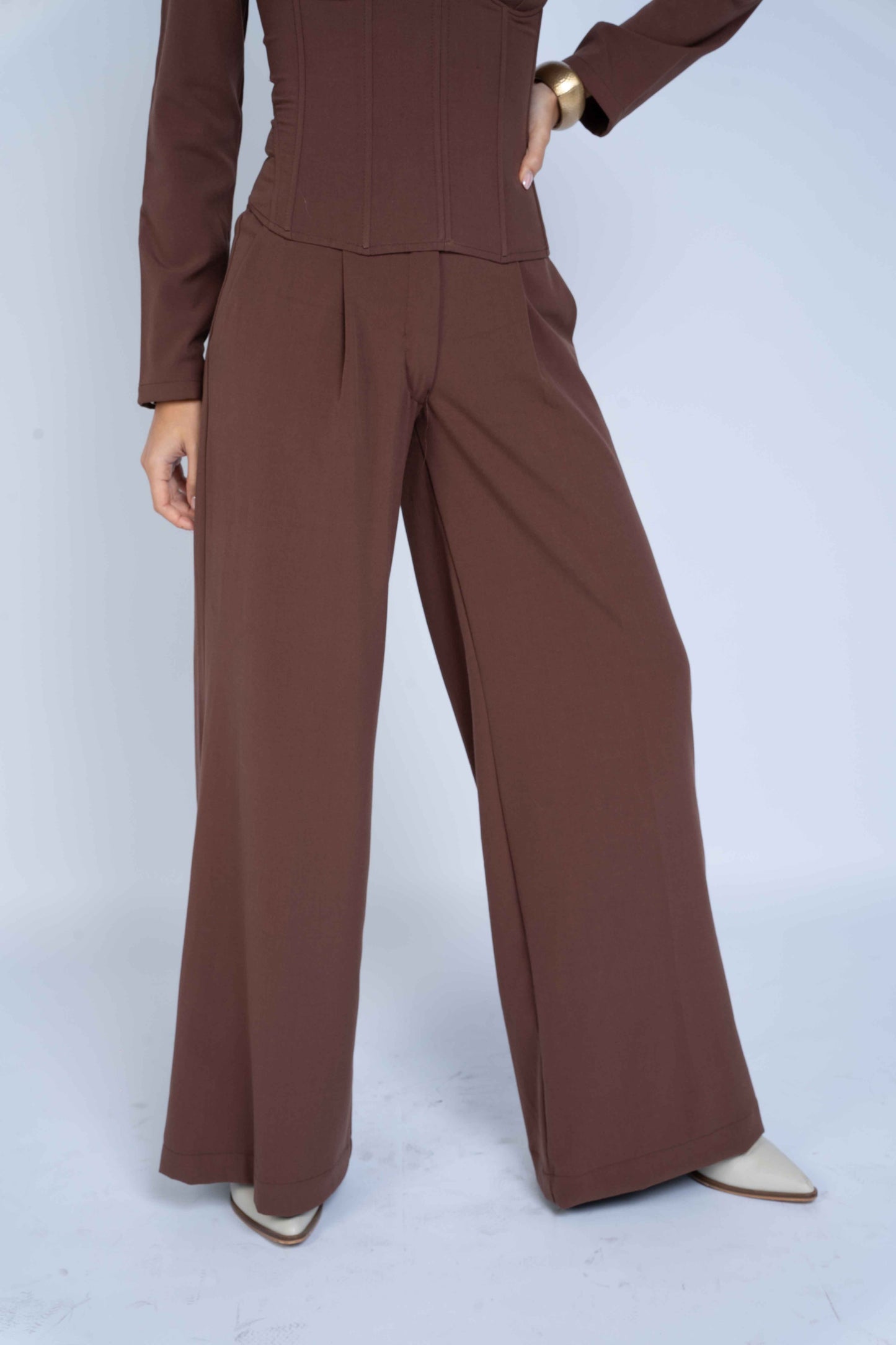 Pantalón Afra - Chocolate