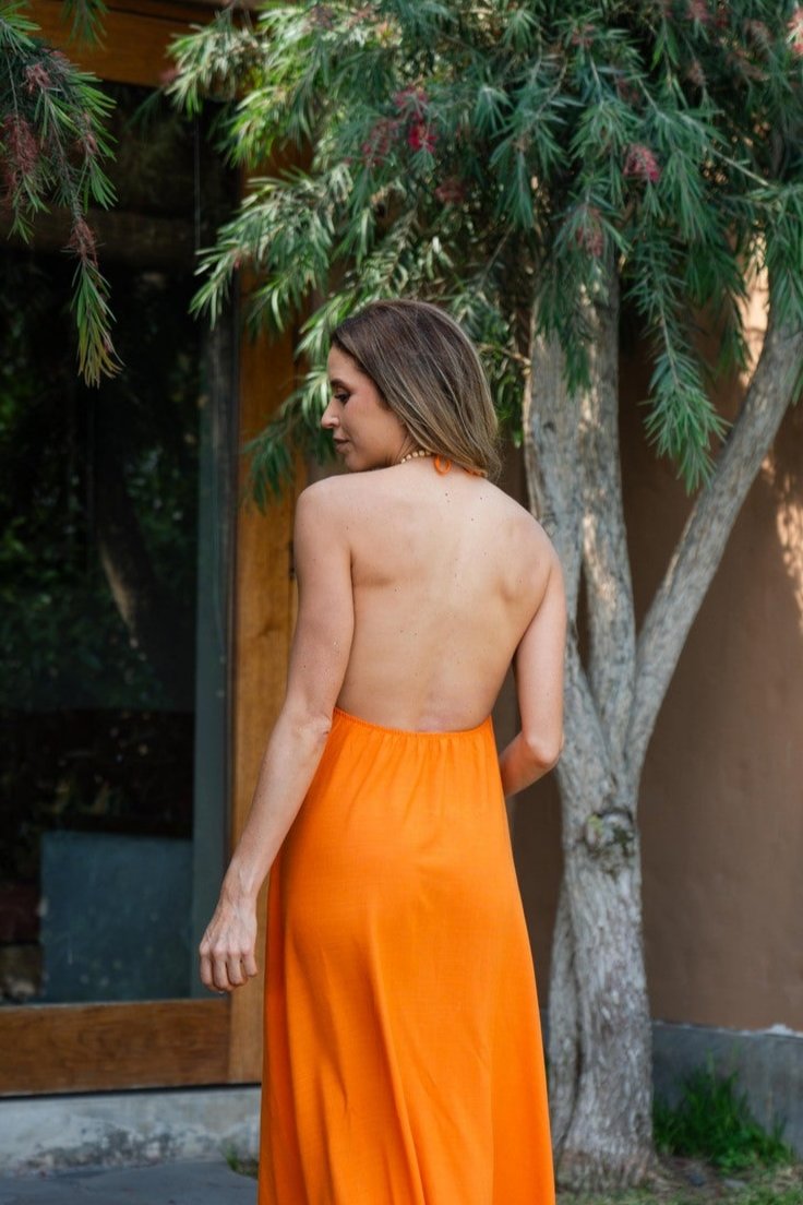 Vestido Valeria - anaranjado