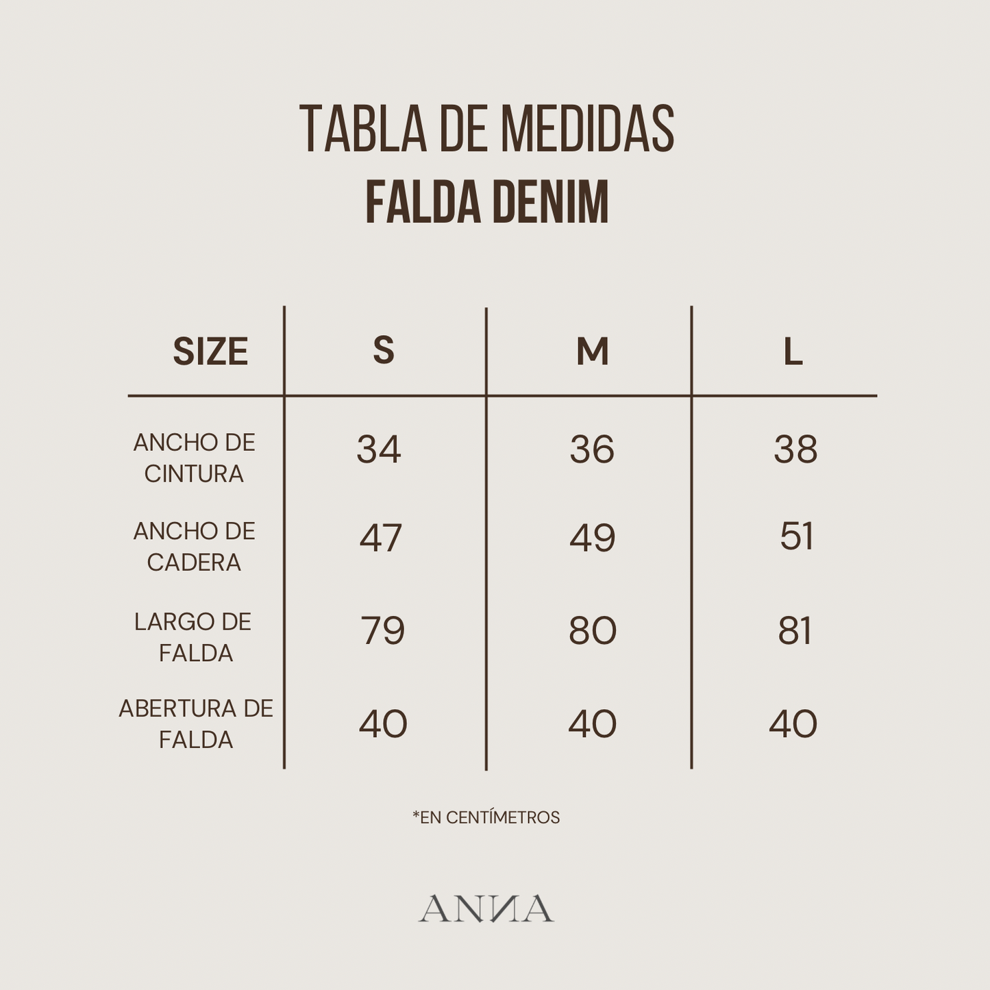Falda denim Antonella - celeste