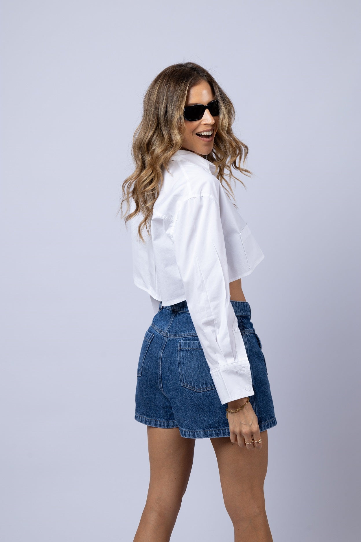 Short Falda Antonia - azul