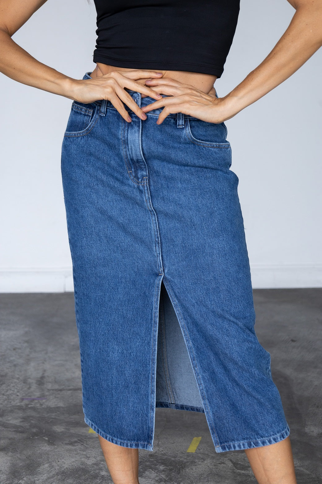 Falda denim Antonella - azul