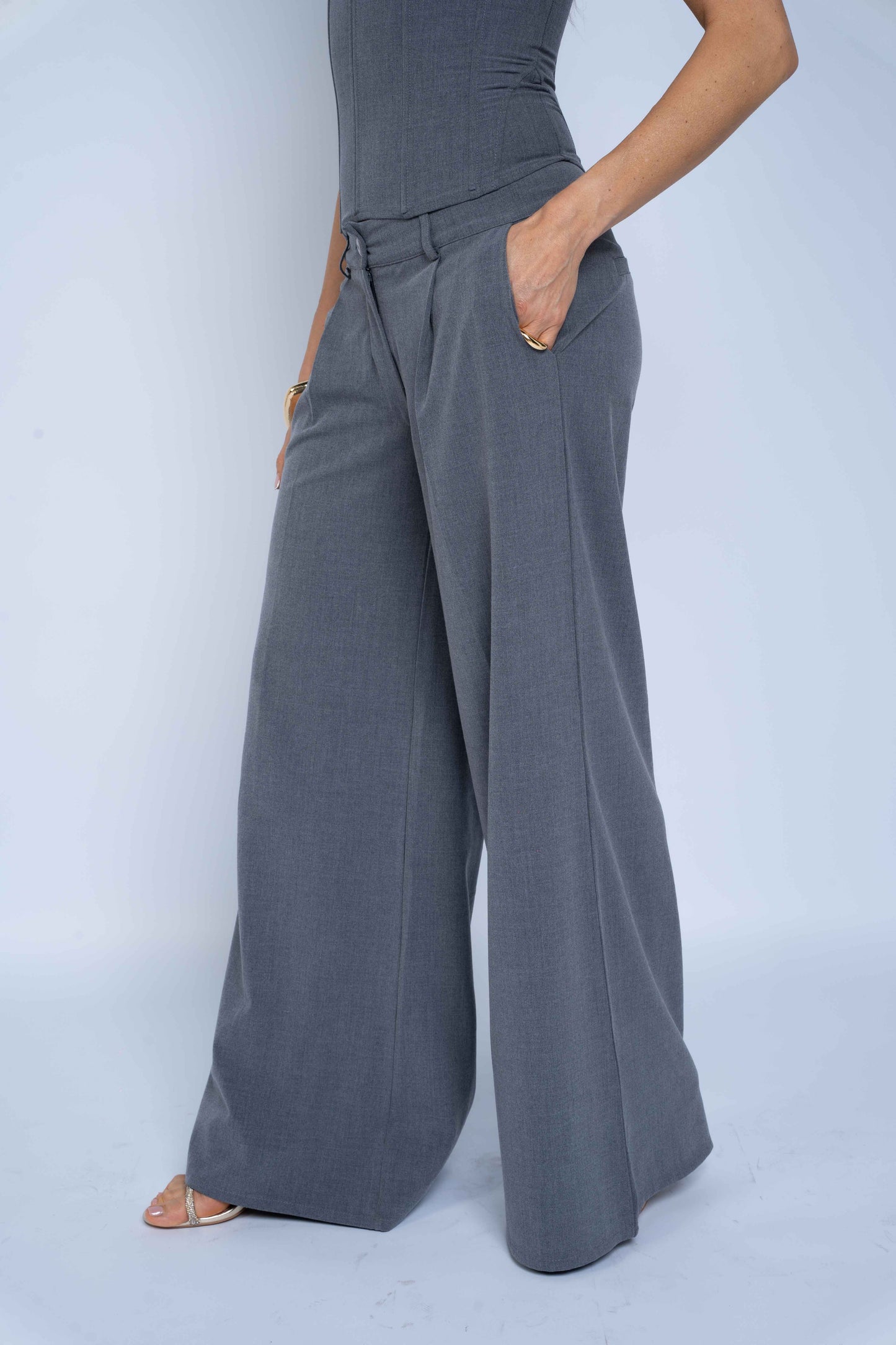 Pantalón Afra - Gris