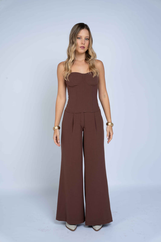 Pantalón Afra - Chocolate