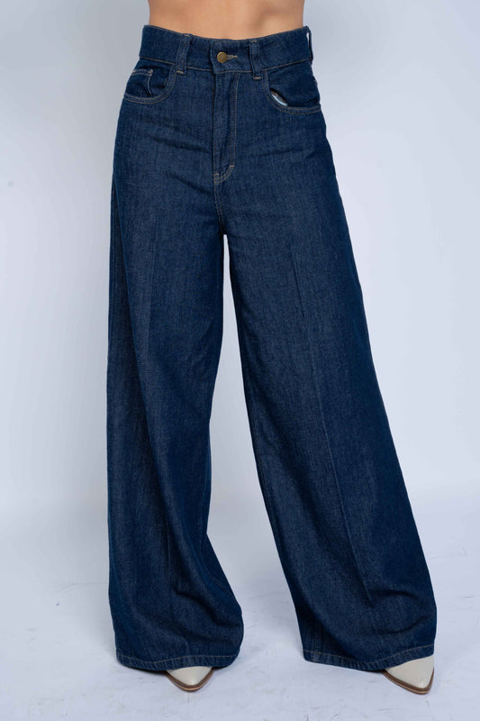 Pantalón denim Enara - Azul