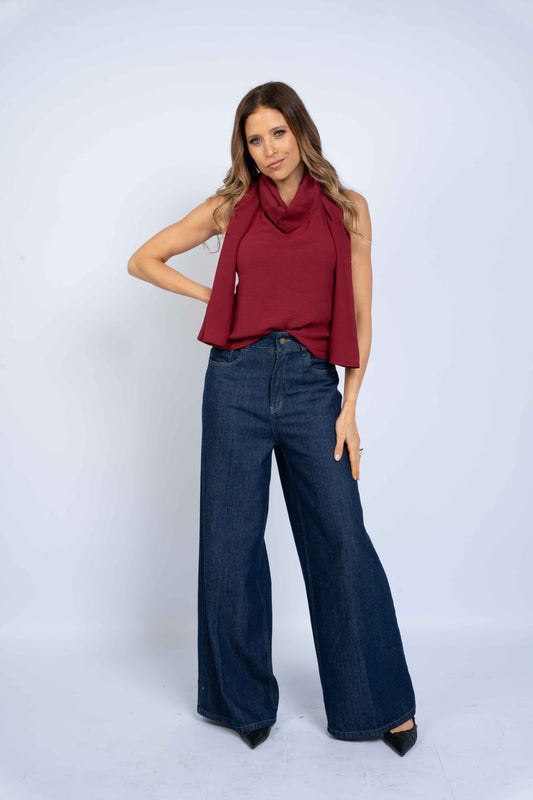 Pantalón denim Enara - Azul
