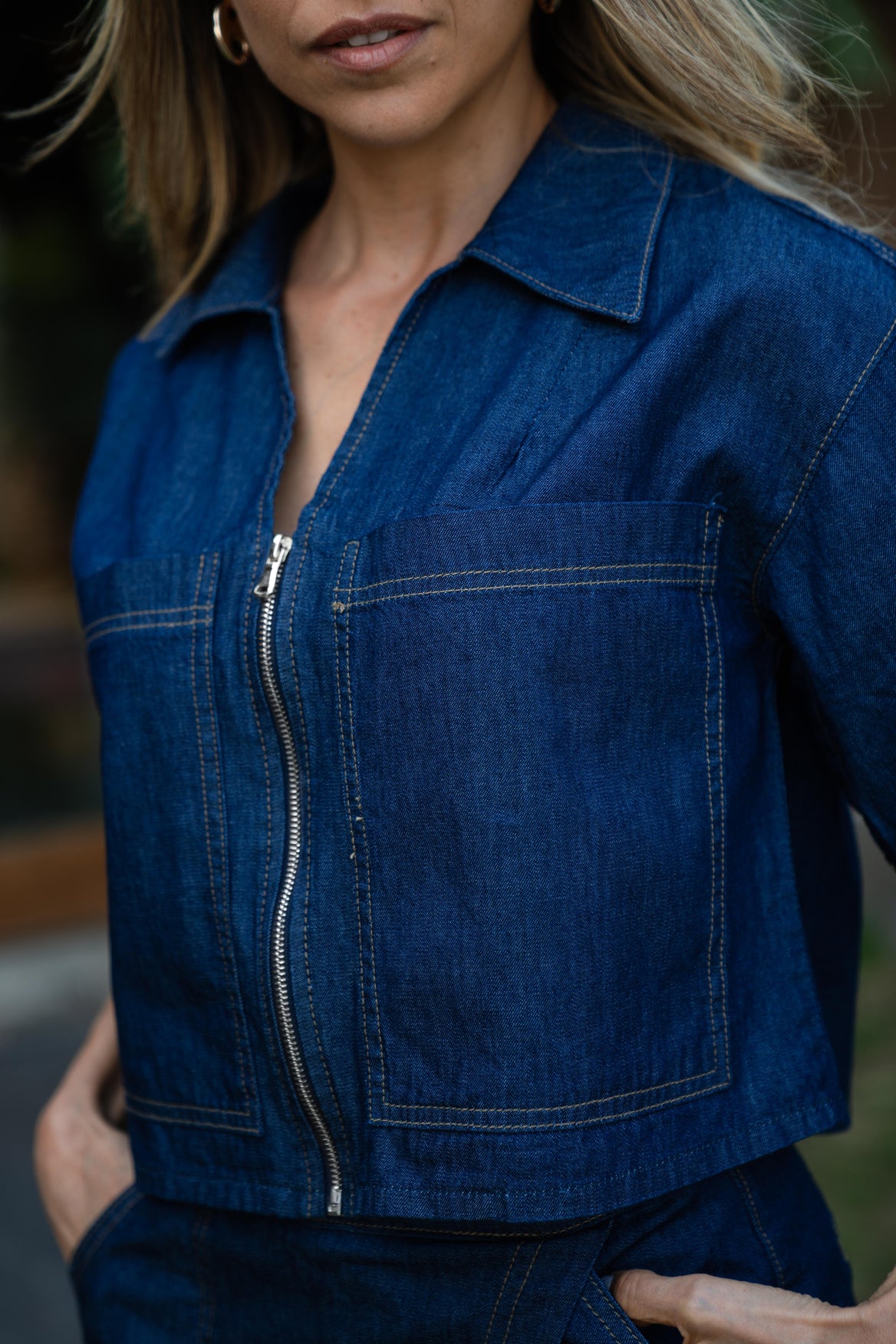 Chaqueta denim Chloe - azul