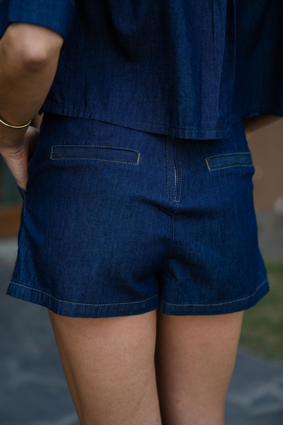 Short falda denim Chloe - azul