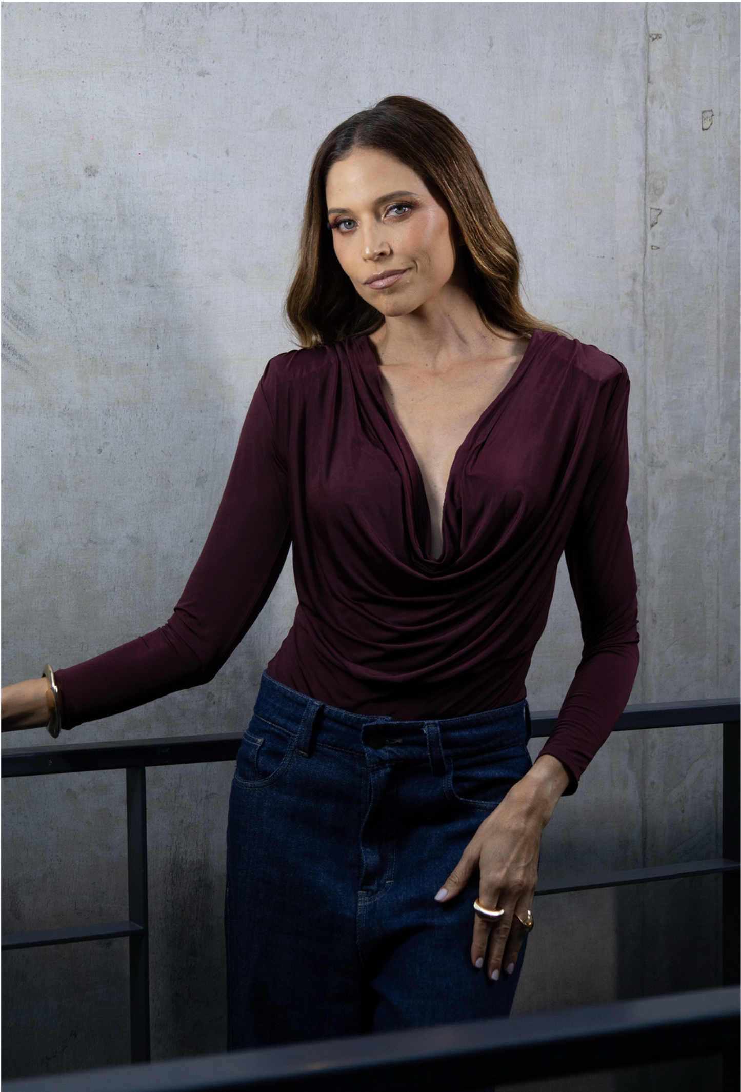 Body Bianca - burgundy