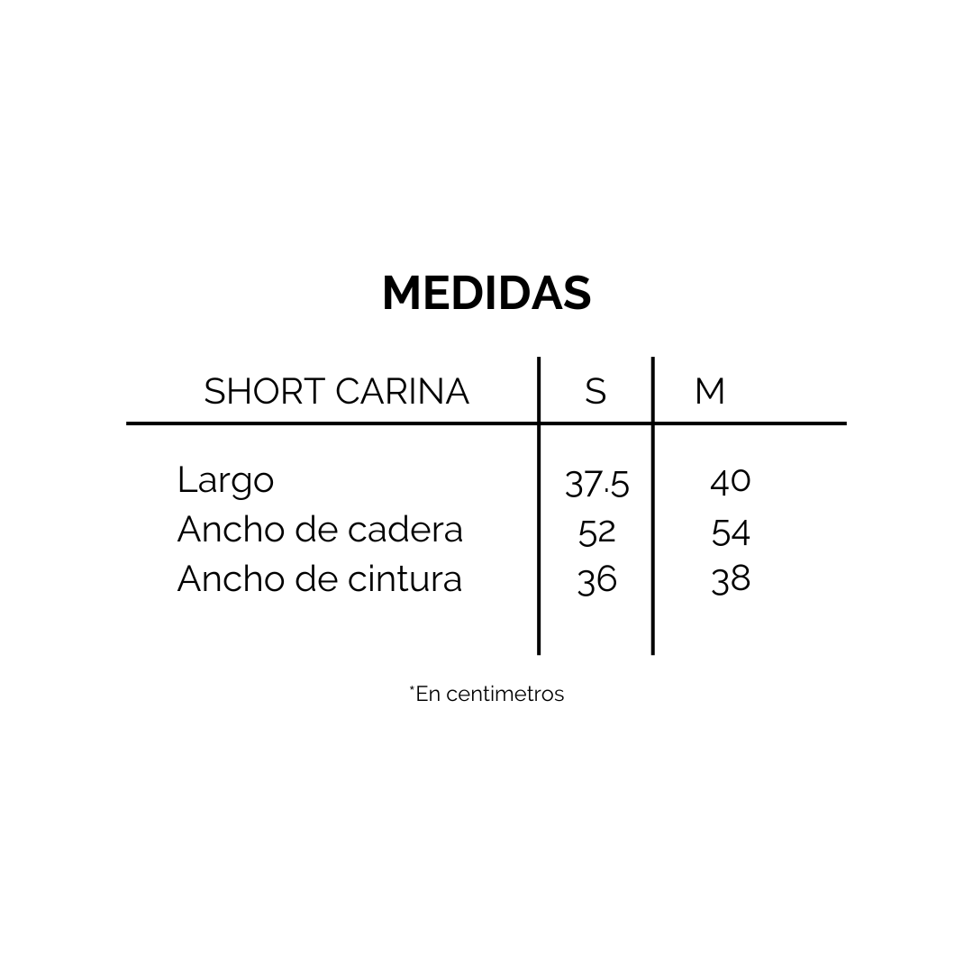 Short Carina - amarillo